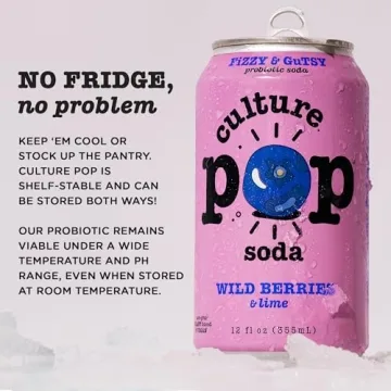 Culture Pop Probiotic Low Sugar Soda 12-pack