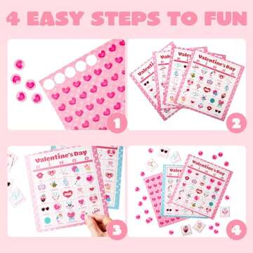 JOYIN 36 Players Bingo Cards (5x5) for Kids School Classroom Exchange Gift Rewards, Fun Party Games, Indoor Family Activities