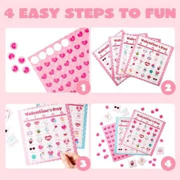 JOYIN 36 Players Bingo Cards (5x5) for Kids School Classroom Exchange Gift Rewards, Fun Party Games, Indoor Family Activities