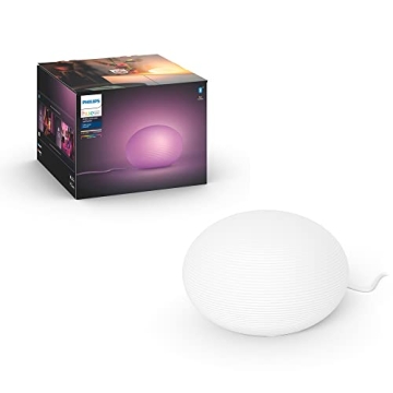 Philips Hue Flourish Smart Table Lamp, White- White and Color Ambiance LED Color-Changing Light- 1 P...