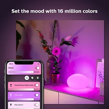 Philips Hue Flourish Smart Table Lamp for Mood Lighting