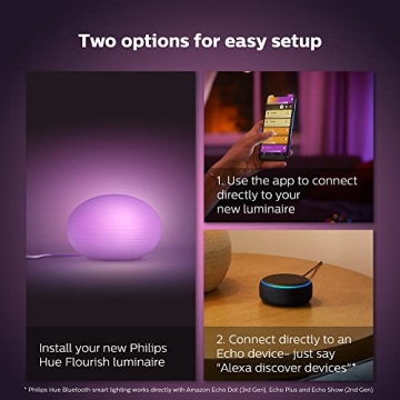 Philips Hue Flourish Smart Table Lamp for Mood Lighting