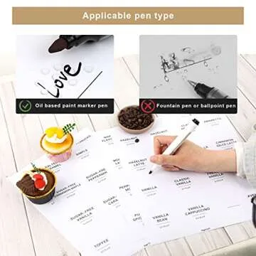84 Pieces Pantry Labels, Self-Adhesive Labels for Food Containers, Minimalist Waterproof Kitchen Food Labels Preprinted Jar Labels for Storage Bins Coffee Station Syrup Dispenser Labels Blank Labels