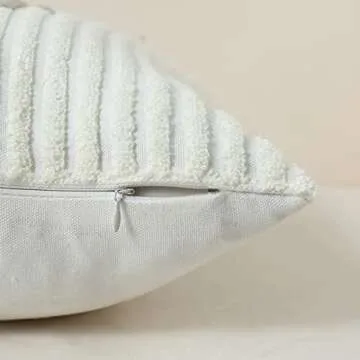 Oirpro Boho Pillow Covers 18x18 Stylish Set of 2