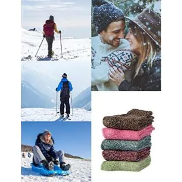 Jeasona Warm Winter Wool Socks for Women - Perfect Gifts