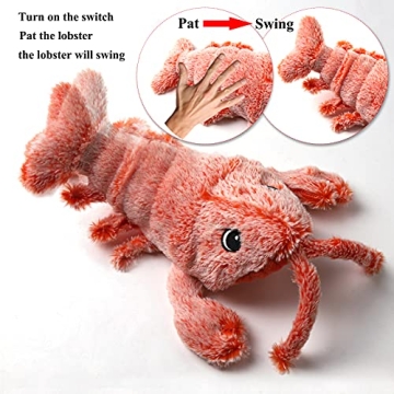 Flopping Lobster Toys for Cats & Dogs - Interactive & USB Rechargeable