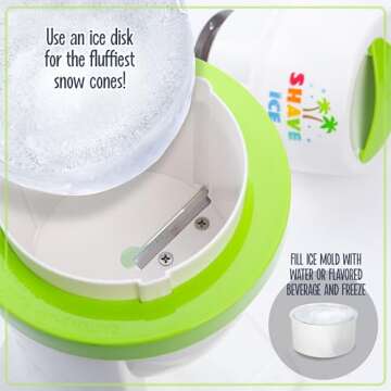 Nostalgia Electric Snow Shave Maker for Refreshing Treats