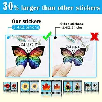 300 PCS Colorful Waterproof Stickers for All Ages