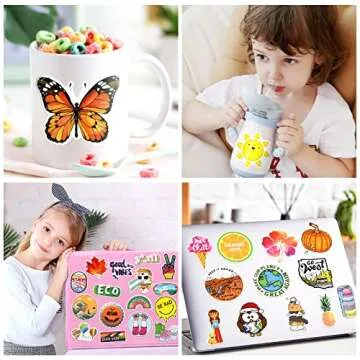 300 PCS Colorful Waterproof Stickers for All Ages
