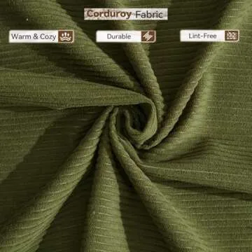 ZEIINPA Convertible Sleeper Sofa Bed with Cylindrical Pillow, Corduroy Folding Mattress Couch with Fixed-Shape Frame, Floor Sofa Lounge Couch for Living Room Bedroom Lounge Studio-Green