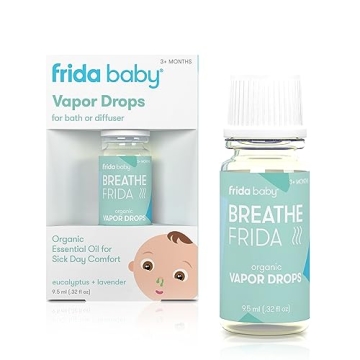 Frida Baby Breathefrida Vapor Bath Drops - Eucalyptus Essential Oil for Relaxing Baths