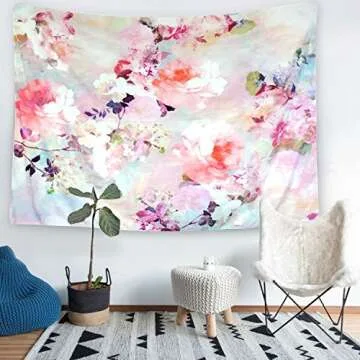 Jiamingyang Flower Elephant Tapestry - Soft Wall Decor