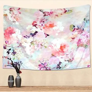 Jiamingyang Flower Elephant Tapestry - Soft Wall Decor