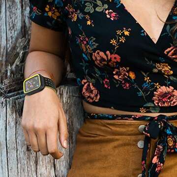 Greatfine Apple Watch Band with Case - Stylish & Protective