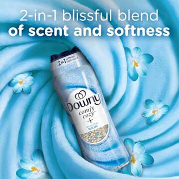 Downy Comfy Cozy In-Wash Laundry Scent Booster Beads, Meadow Rain Scent, 25.6 oz, Softness and Fresh...