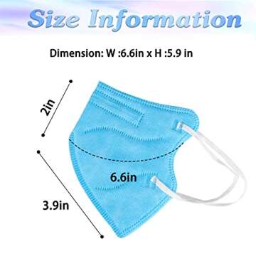 Gyothrig Kids Face Masks for Age 2-10 - Safe Adjustable Design