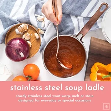 Stylish Copper and Pink Kitchen Utensils Set