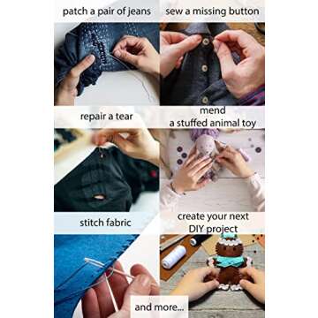 Vellostar Portable Hand Sewing Kit for Easy Repairs