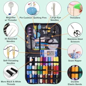 Vellostar Portable Hand Sewing Kit for Easy Repairs