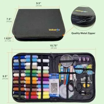 Vellostar Portable Hand Sewing Kit for Easy Repairs