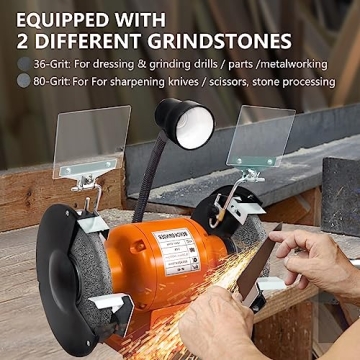 Powerful FYFAY 6-Inch Bench Grinder for DIY Projects