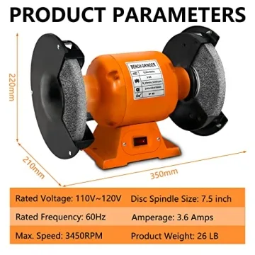 Powerful FYFAY 6-Inch Bench Grinder for DIY Projects