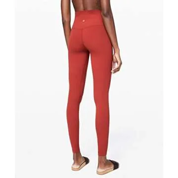 Lululemon Align Stretchy Full Length Yoga Pants - Women’s Workout Leggings, High-Waisted Design, Breathable, Sculpted Fit, 28 Inch Inseam, Cayenne, 10