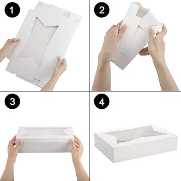 ZEAYEA 36 Pcs Bakery Boxes for Stylish Dessert Gifting