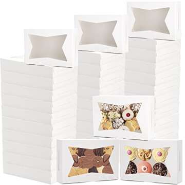 ZEAYEA 36 Pcs Bakery Boxes for Stylish Dessert Gifting