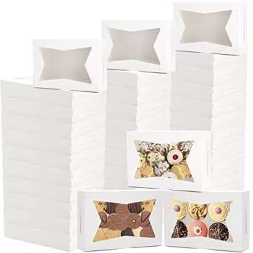 ZEAYEA 36 Pcs Bakery Boxes for Stylish Dessert Gifting
