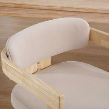 DM Furniture Stylish Farmhouse Dining Chairs Set of 2