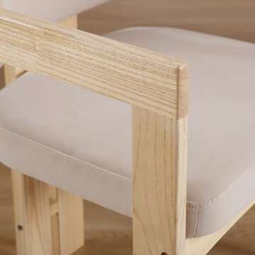 DM Furniture Stylish Farmhouse Dining Chairs Set of 2