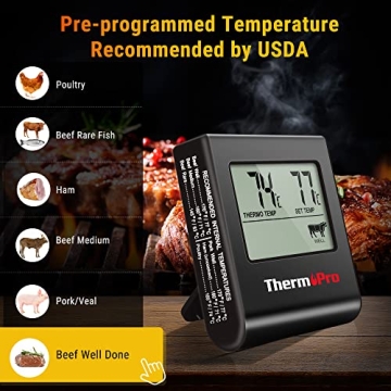 ThermoPro TP16 Large LCD Digital Meat Thermometer for Cooking