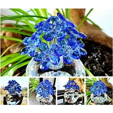 HYALINE DORA Forget Me Not Paperweight Figurine