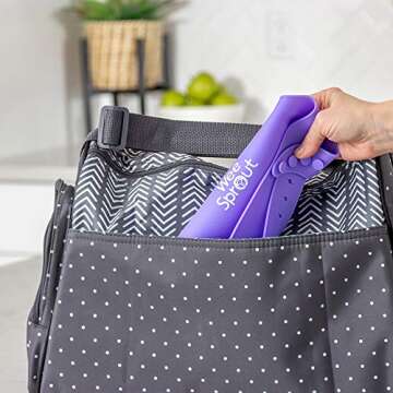 WeeSprout Waterproof Baby Bibs Set - Easy Clean & Adjustable