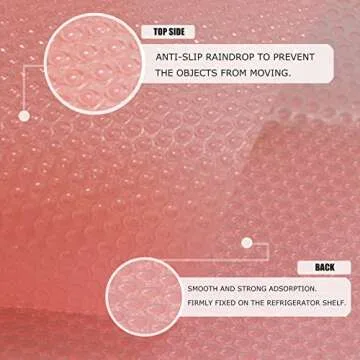 Rwotlls 12Pcs Refrigerator Liners, Washable Fridge Liner Mats Covers Pads for Glass Shelf Cupboard Cabinet Drawer Home Kitchen Accessories Organization (Pink)