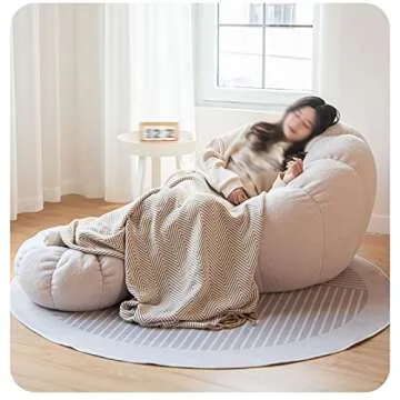 FROATS Bean Bag Chair Cover - Cozy Storage Solution
