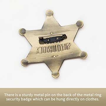 Huwane Ring Security Badge - Adorable Metal Brooch Gift