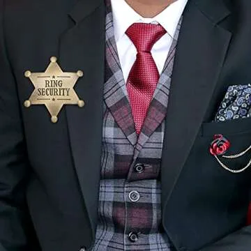 Huwane Ring Security Badge - Adorable Metal Brooch Gift