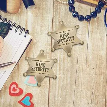 Huwane Ring Security Badge - Adorable Metal Brooch Gift