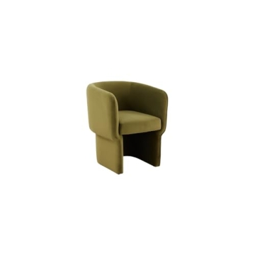 Luxurious Olive Green Velvet Accent Chair - SAFAVIEH Wally