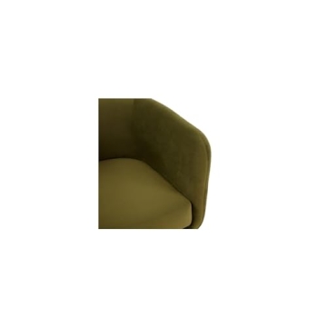 Luxurious Olive Green Velvet Accent Chair - SAFAVIEH Wally