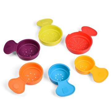 16 PCS Animal Bath Stacking Cups for Educational Play