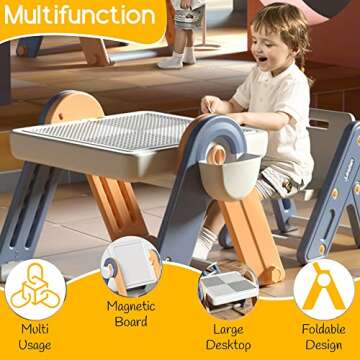 Triplevo 6 in 1 Kids Activity Table for Creative Play