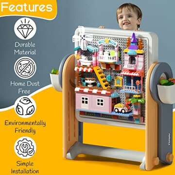 Triplevo 6 in 1 Kids Activity Table for Creative Play