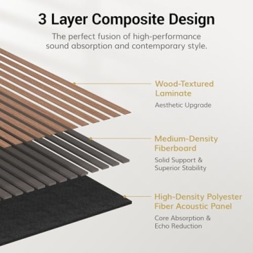 TONOR Wood Wall Panels for Elegant Soundproofing