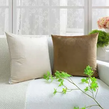 MEKAJUS Velvet Throw Pillow Covers Set of 4 - Elegant Decor