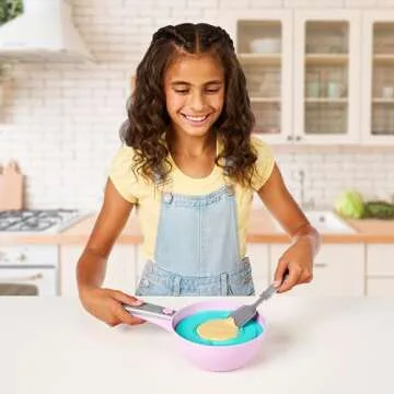 Cookeez Makery Pancake Treatz. Mix & Flip a Plush Best Friend! Place Your Pancake Mix on The Pan and Be Amazed When A Scented, Interactive Plush Friend Flips Out! Styles May Vary