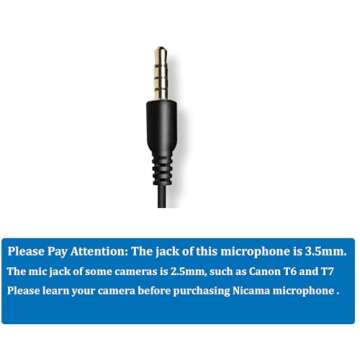 Nicama LVM1 Lavalier Lapel Microphone with Windscreen Muff for DSLR Camera Canon Nikon Camcorder Zoom TASCAM Audio Recorder Smartphone PC