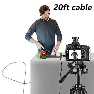 Nicama LVM1 Lavalier Lapel Microphone with Windscreen Muff for DSLR Camera Canon Nikon Camcorder Zoom TASCAM Audio Recorder Smartphone PC